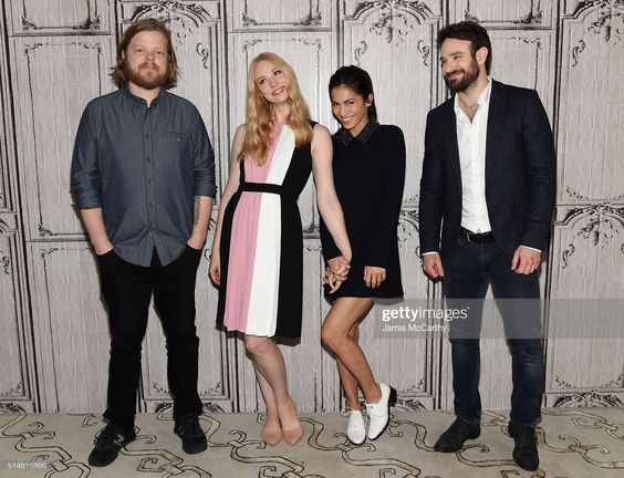 Elden Henson, Deborah Ann Wool, Elodie Yung and Charlie Cox of...
