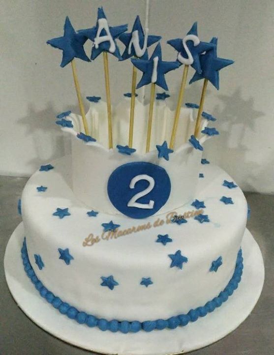Gateau Pateasucre Anniversaire Bleu Etoiles Pour Les 2 Ans D Anis Desserts Cake Birthday Cake Gateau Pateasucre Anniversaire Bleu Etoiles Pour Les 2 Ans D Anis Desserts Cake Birthday Cake