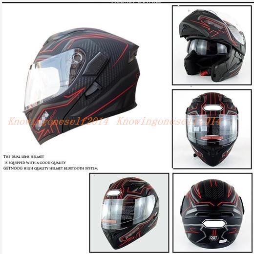 Full Face Racing Motorcycle Helmet,A,M NF Bluetooth Integrado en el Casco de la Motocicleta Modular Est/ándar de Seguridad