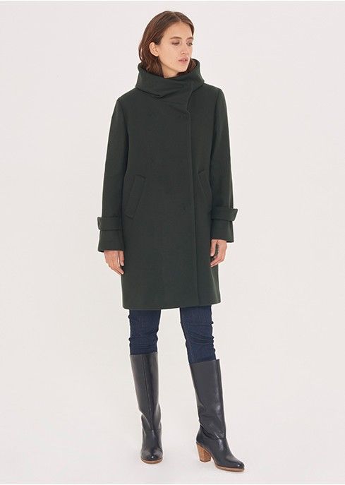 Manteau parka marcia, vert foncé | gerard darel AH18 Manteau parka marcia, vert foncé | gerard darel AH18