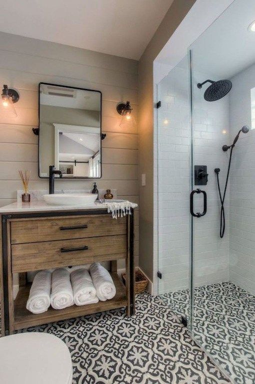 33 Cool Small Farmhouse Bathroom Remodel Design Ideas Bathroom Vanity Remodel Farmhouse Master Bathroom Small Farmhouse Bathroom