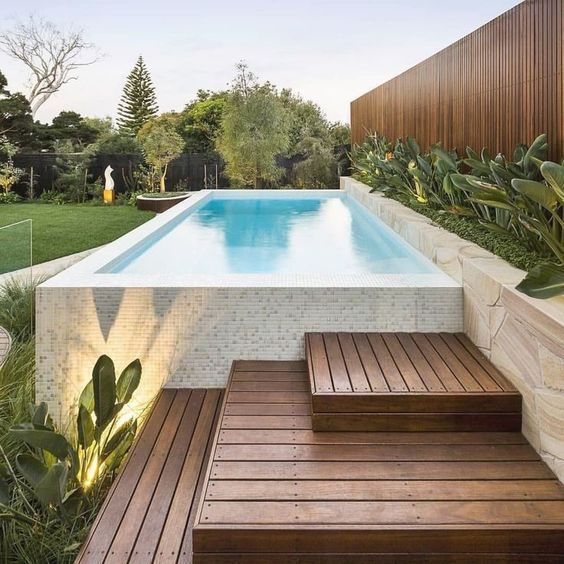 24 Above Ground Pools You Ll Want In Your Backyard Pool Small Backyard Pools Swimming Pools Backyard Above Ground Swimming Pools