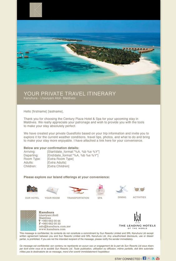 Hotel Pre Arrival Confirmation Email Templates » Guestfolio - confirmation email template Hotel Pre Arrival Confirmation Email Templates » Guestfolio - confirmation email template