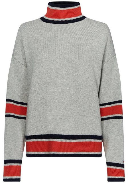 Tommy Hilfiger V-Neck Damen Pullover Pulli Strickpullover Argyle navy