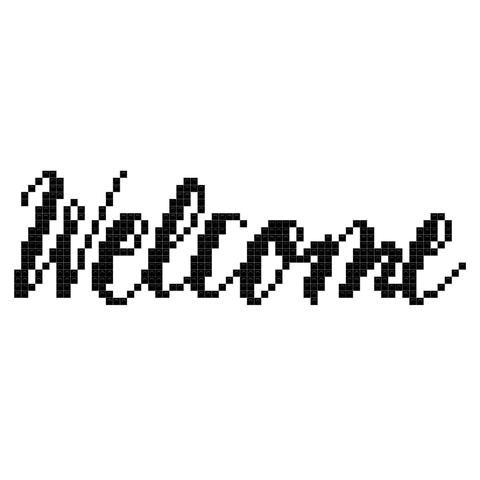 Welcome Lettering Guide Pixel Art Lettering Design