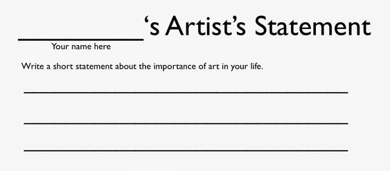 The Artist Statement \ Why They Mostly Suck u2013 BmoreArt Baltimore - artist statement template The Artist Statement \ Why They Mostly Suck u2013 BmoreArt Baltimore - artist statement template