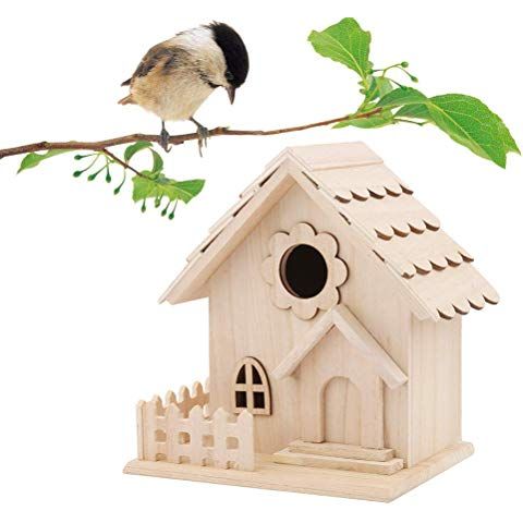 Wooden Bird House Nest Dox Nest House Bird Box Wooden Birdhouse Home Garden