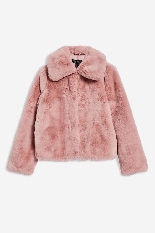 Faux Fur Coat Jackets & Coats Clothing Topshop | Pink Faux Fur Coat Jackets & Coats Clothing Topshop | Pink