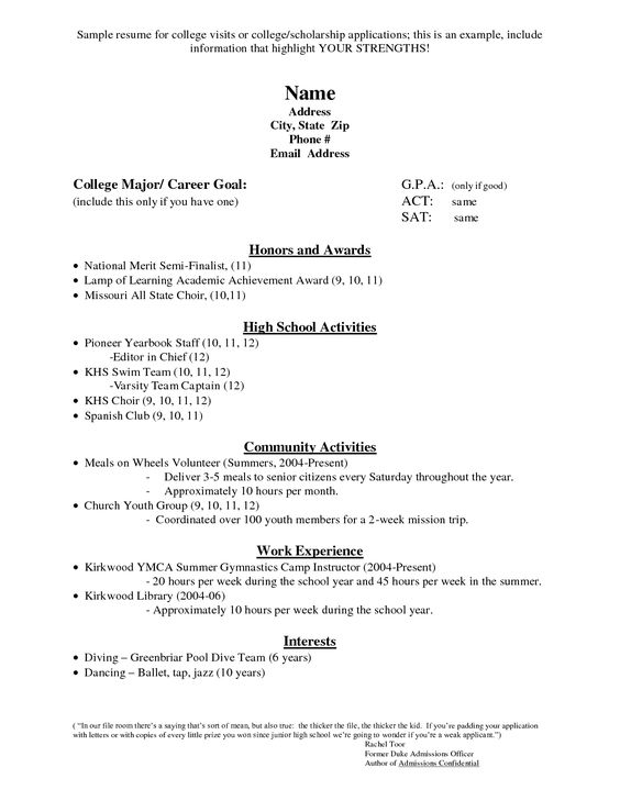 For high school students, it is sometimes troublesome to write - sample high school resume for college admission For high school students, it is sometimes troublesome to write - sample high school resume for college admission