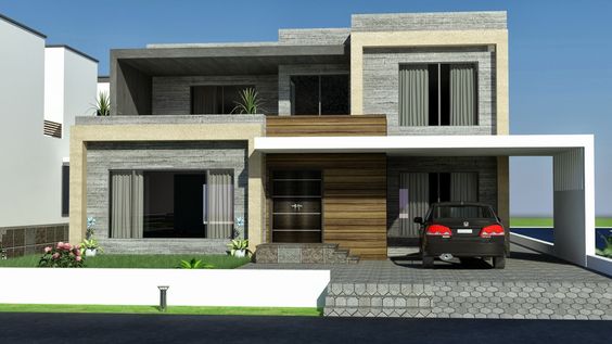 Front Architecture Design Of Houses front elevation modern house - front single story rear 2 stories Front Architecture Design Of Houses front elevation modern house - front single story rear 2 stories