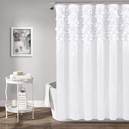 Lush Decor Flower Drops Shower Curtain Purple Shower Curtain