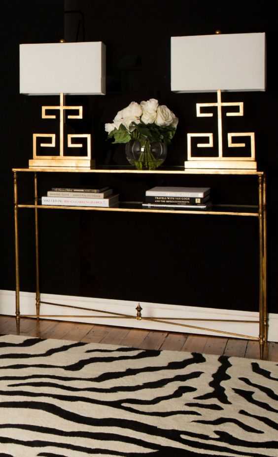 Chic black and gold accents from Joss and Main