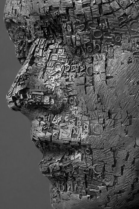 Metallic Sculpture : Palimpsest (detail) by Dale Dunning