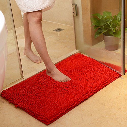 Rug Alfombra de Ba/ño de Ducha Suave Minimalismo Europeo Color s/ólido Espesar Absorci/ón de Agua Antideslizante Sala de Estar Ba/ño Cocina
