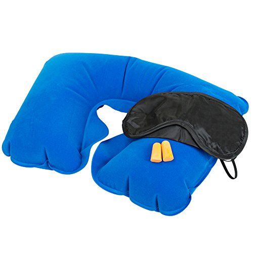 Inflatable Travel Pillow Head Neck Rest INFLATABLE TRAVEL PILLOW HEAD NECK REST