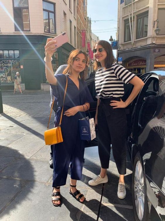 Fashion Faceoff: Anushka Sharma or Shilpa Shetty Kundra: Who wore the Maje striped tee better?