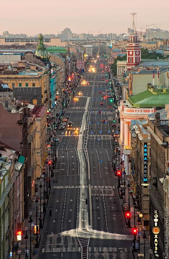 St. Petersburg, Russia: Nevsky Prospekt is the main and historical avenue of the city. #St.Petersburgrussia