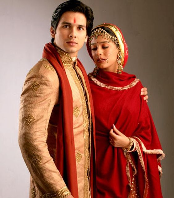 Shahid Kapoor/Amrita Rao in Vivah. This movie leaves me in tears of joy every time I see it.