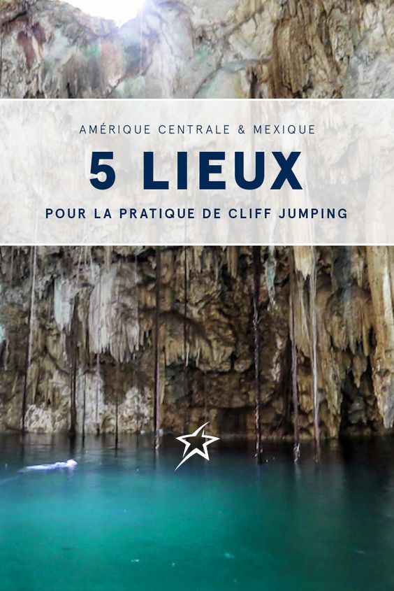 5 lieux pour la pratique du cliff jumping en Amérique centrale et au Mexique Le cliff jumping est un sport pour les amateurs de sensations fortes. Accessible, car il nécessite peu ou pas d’équipement, il nécessite qu’une falaise et un plan d’eau suffisant profond pour amortir l’impact du saut. #CliffJumping #AmériqueCentrale #Mexique #AirTransat #ExperienceTransat Crédit photo: Rachel Latour, Découverte Monde