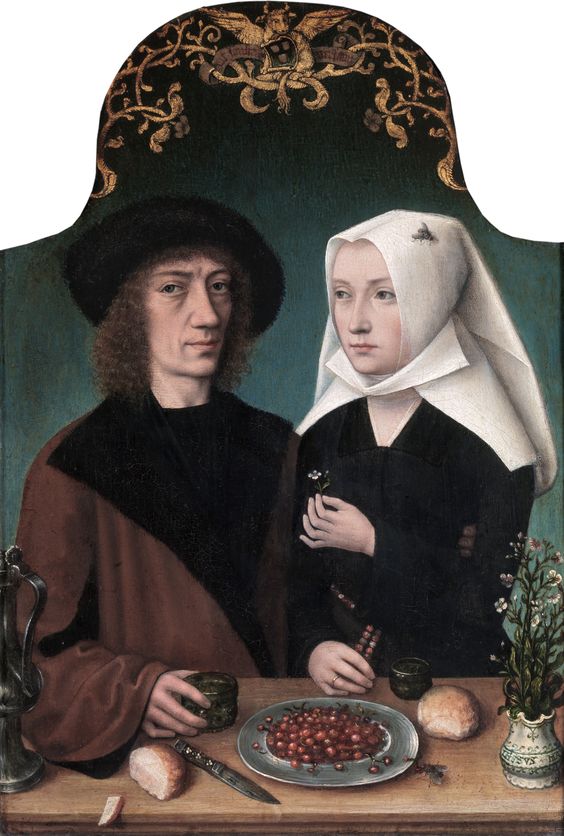 Master of Frankfurt (1460-c.1533) â Portrait of the Artist and His Wife, 1496 : Royal Museum of Fine Arts, Antwerp. Belgium (3557Ã5273)