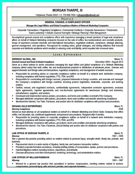 cool Best Compliance Officer Resume to Get Manageru0027s Attention - legal compliance officer sample resume cool Best Compliance Officer Resume to Get Manageru0027s Attention - legal compliance officer sample resume