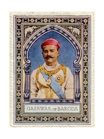 Size: 24x18in Maharaja of Baroda, StampChoose from our catalog of over 500,000 posters! SAYAJIRAO GAEKWAD III (Shrimant Gopalrao Gaekwad) (1863 - 1939) The Maharaja of Baroda from 1875 to 1939, and a notable reformist