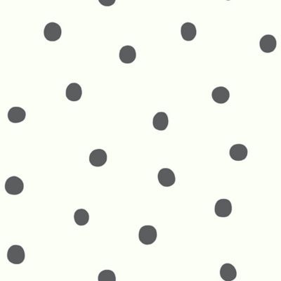 RoomMates Black Polka Dot Peel and Stick Wallpaper