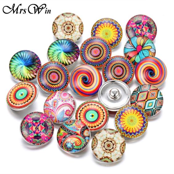 10lot Snap Jewelry Hebilla De Vidrio De 18 Mm Lot Flor Fit 10lot Snap Jewelry Hebilla De Vidrio De 18 Mm Lot Flor Fit