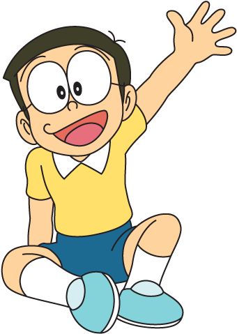 Sitting Image Of Nobita - Nobita Nobi - (450x478) Png Clipart Download. ClipartMax.com