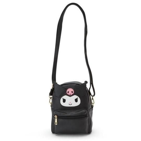 New Sanrio Kuromi mini fur Backpack Black My Melody From Japan F//S