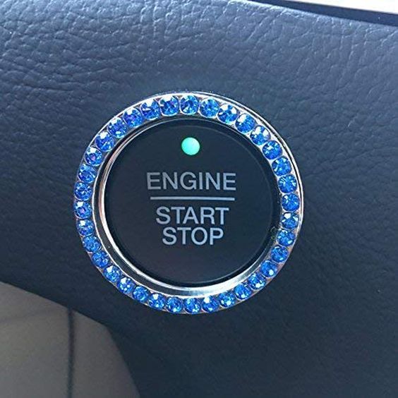 Bling Car Decor Crystal Rhinestone Car Bling Ring Emblem Sticker