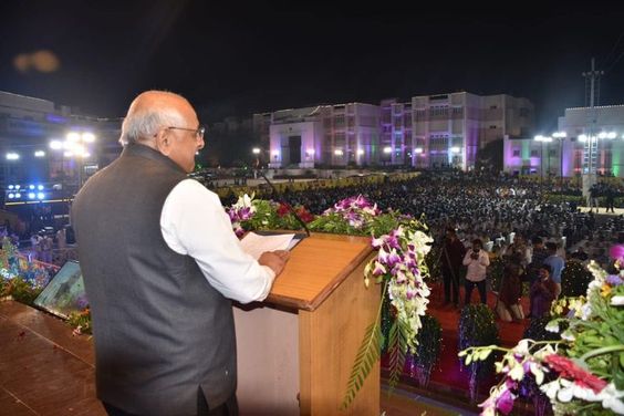 Attended felicitation ceremony program under Abhivadan Parv-20 organised by Shri Sardar Patel Education Institute at Shauryavan Dhara Bhavena.