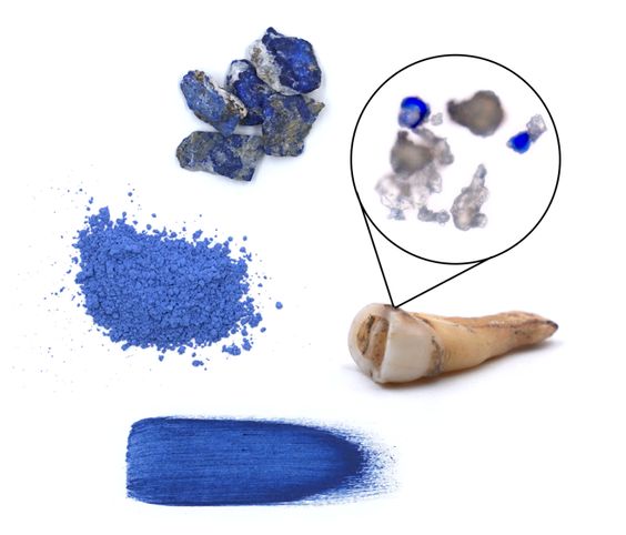 Los artistas medievales europeos conocÃan unos pocos pigmentos azules, aunque los que más usaban eran el lapislázuli y la azurita.