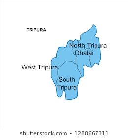 Tripura Map Graphic Vector Stock Vector (Royalty Free) 1288667311 | Shutterstock