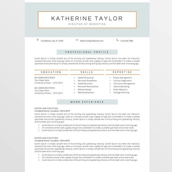 Resume Template and Cover Letter Template by MYPAPERPIG on Etsy - director of marketing resume Resume Template and Cover Letter Template by MYPAPERPIG on Etsy - director of marketing resume