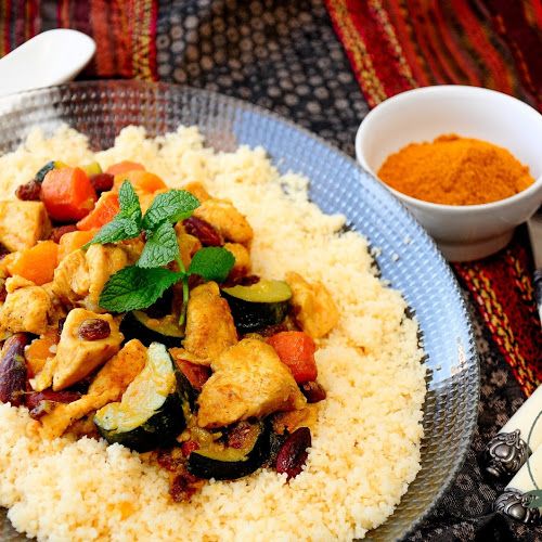 Cous Cous De Pollo En Thermomix Y Tradicional Receta Pollo Thermomix Pollo Thermomix Cuscus Con Pollo