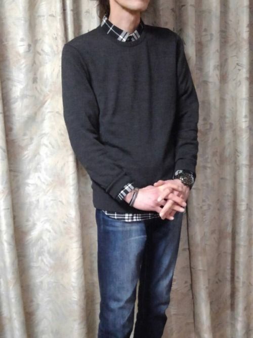 Abataro Fossilのブレスレットを使ったコーディネート Wear ネルシャツ 普段着 シャツ Abataro Fossilのブレスレットを使ったコーディネート Wear ネルシャツ 普段着 シャツ