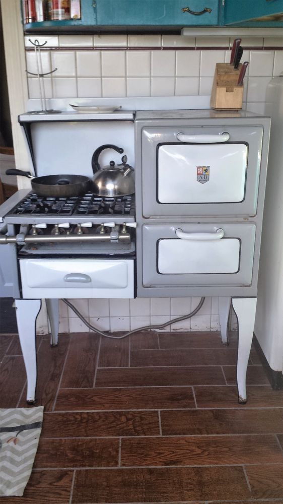 Antique 1920 S A B Battle Creek Gas Stove Oven Vintage Retro Gas Stove Oven Vintage Retro