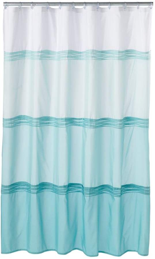 Park B Smith Pintuck Shower Curtain Grey Striped Shower