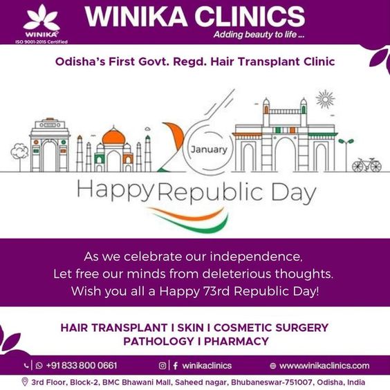 Let’s recall the sacrifice of the true heroes of the nation. 💐 Happy Republic Day 2022! 🇮🇳 #Winikaclinics #HappyRepublicday2022 #Sacrifice #IndianConstitution #ProudToBeIndian #26January