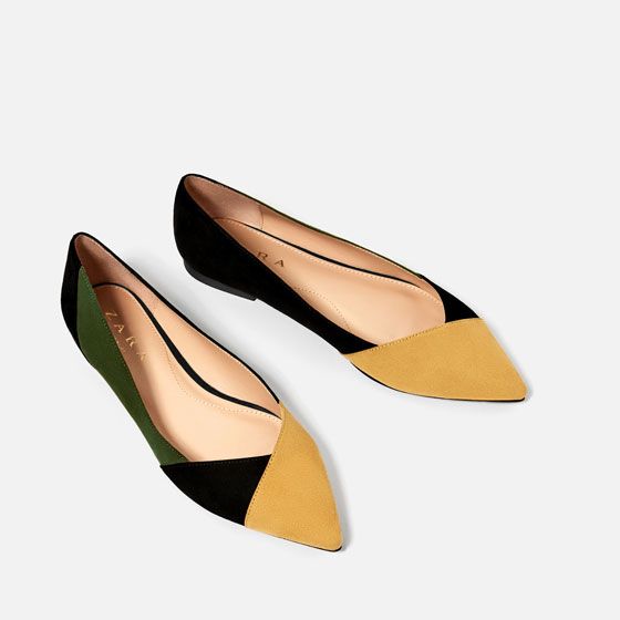 изображение 4 из ТРЕХЦВЕТНЫЕ БАЛЕТКИ от Zara