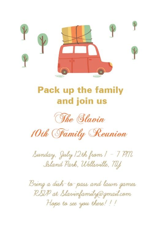 Family Gathering Invitation Wording - Fiveoutsiders