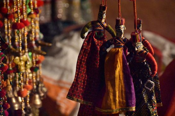 Traditional handicraft of rajasthan #jaisalmer #market #puppets #handicraft