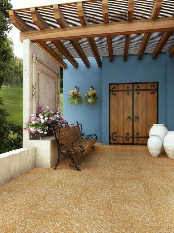 32 FACHADA DE CASA RUSTICA PORTON Y VIGAS DE MADERA Casas - fachada madera 32 FACHADA DE CASA RUSTICA PORTON Y VIGAS DE MADERA Casas - fachada madera