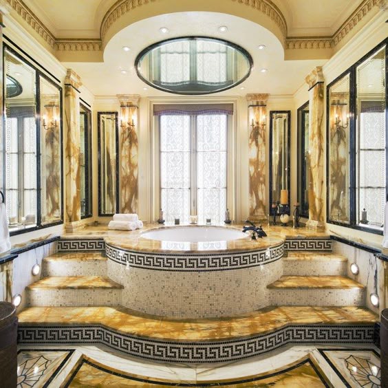 Rent Gianni Versace S Former Manhattan Townhouse For 120 000 A Month Versace Mansion Versace Home Bathroom Design Luxury