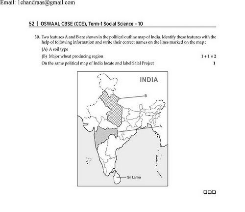 Sample Papers for Class 10 CBSE SA1 Social Science 2015-16 Solved - sample paper Sample Papers for Class 10 CBSE SA1 Social Science 2015-16 Solved - sample paper