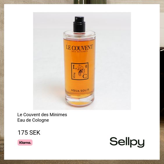 Kvalitetssäkrad eau de cologne från märket le couvent des minimes i mycket bra skick.