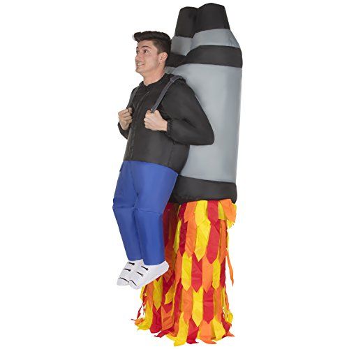 Kids Inflatable Jetpack Rocket Take Off Funny Halloween Fancy Dress Costume
