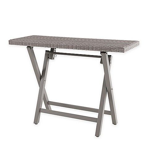 Barrington Outdoor Wicker Folding Buffet Patio Table Barrington Outdoor Wicker Folding, Outdoor Wicker Buffet Table