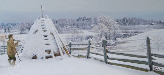 Чайников Григорий Леонтьевич. Утренний иней